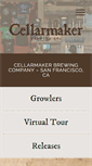 Mobile Screenshot of cellarmakerbrewing.com